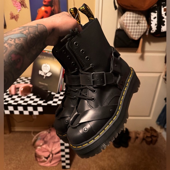 Jadon Harness Leather Dr. Martens Platform Boots - Never worn!! - Picture 3 of 4